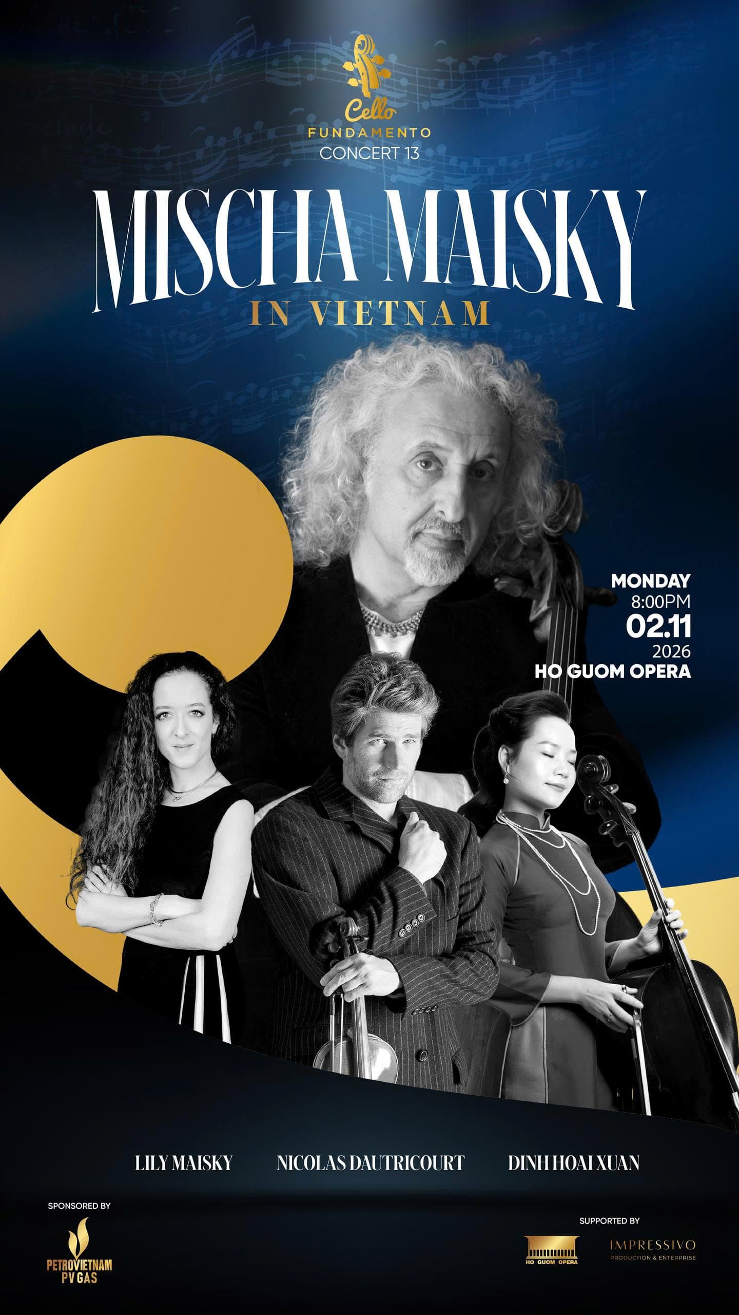 MISCHA MAISKY IN VIETNAM – Cello Fundamento Concert 13 – 02.11.2026